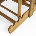 Malibu Reclining Adirondack Chair Natural Stained Acacia Wood