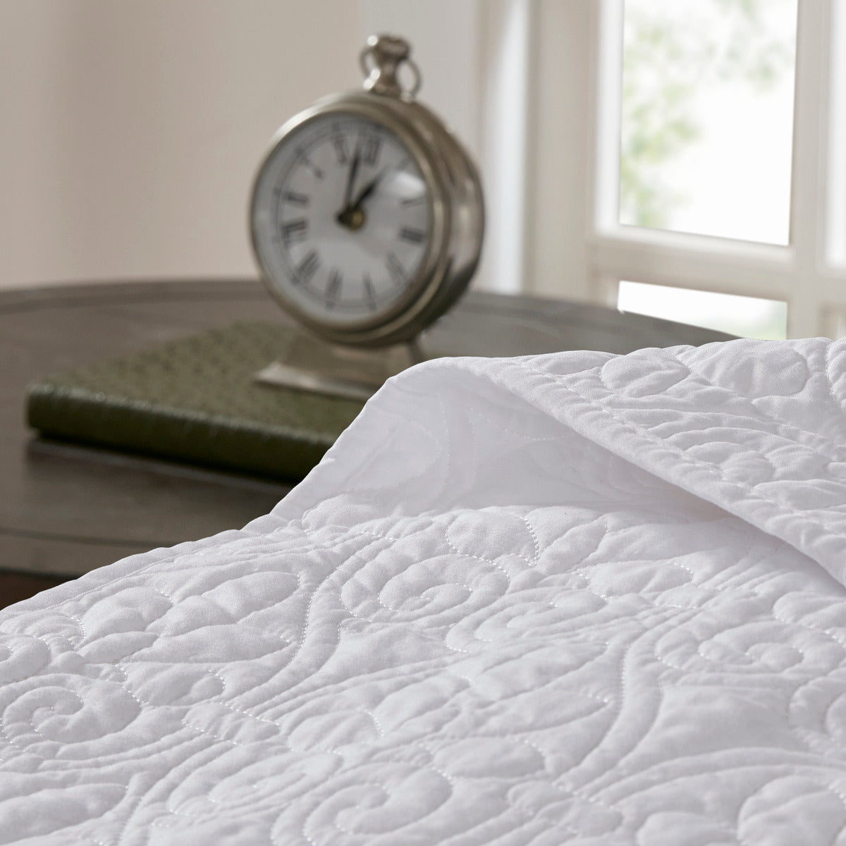 Reversible Bedspread Set White Full White Cotton