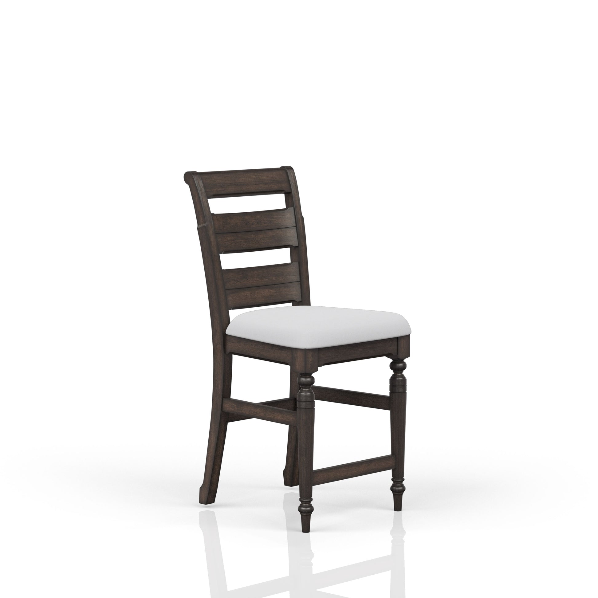 Counter Stool Chocalate Mahogany Solid Wood Mdf