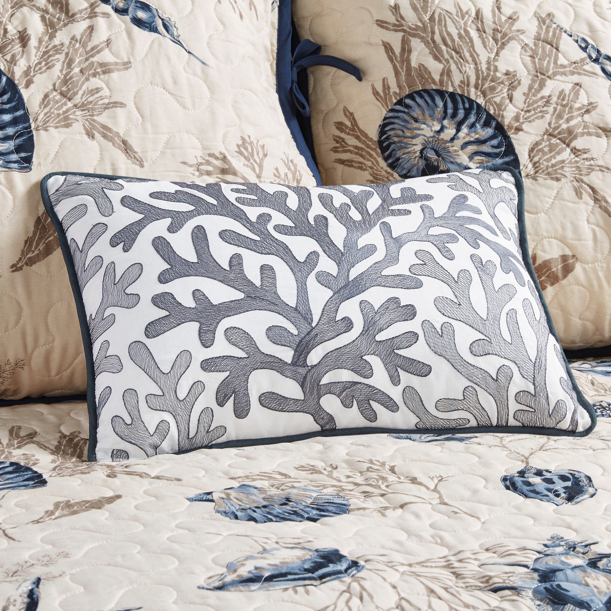 6 Piece Reversible Printed Microfiber Daybed Cover Set Blue Daybed Blue Microfiber