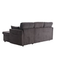 United Modular Sectional Sofa L Shaped Modular Couch With Reversible Chaise Modular Sofa Sectional Couch With Storage Seats Dark Grey Velvet 4 Seat