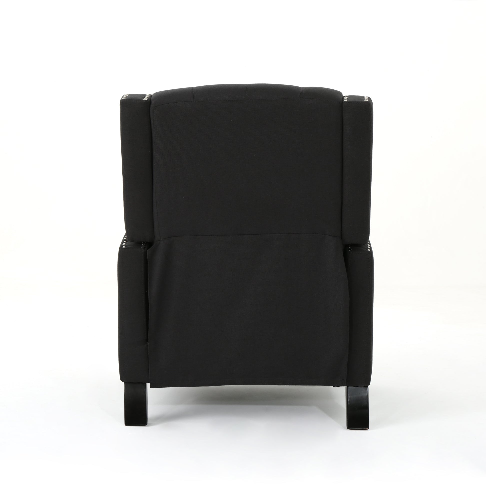 Classic Dark Grey Fabric Push Back Chair Dark Gray Fabric