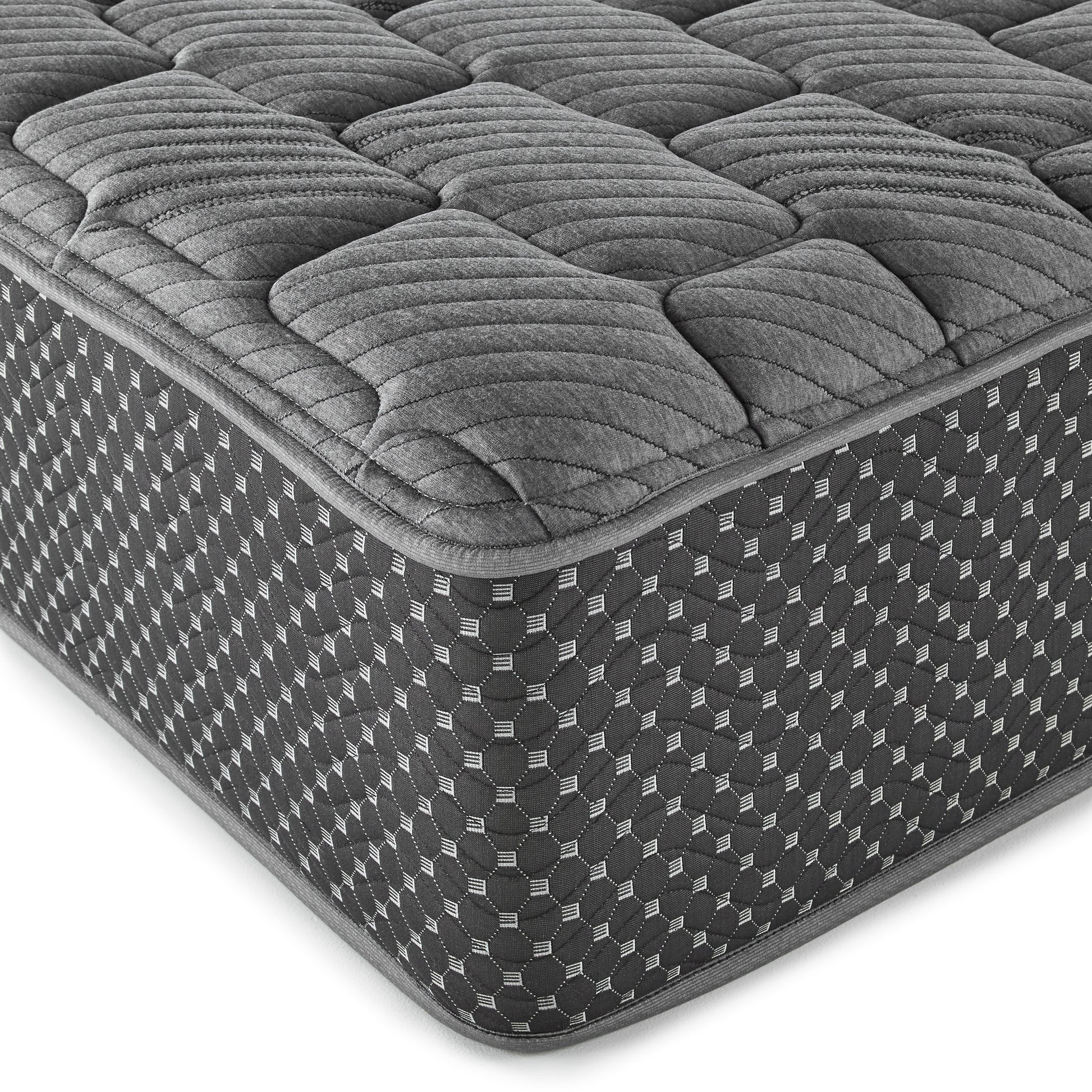 13" Quilted Hybrid Twin Xl Mattress, Firm Gray Foam Spring Twin Xl