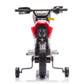 12V Kids Ride On Electric Toy Motorcycle,Rear Suspension,Twist Grip Throttle,Slow Start,Removable Training Wheels,Indie Music Box With Horn And Engine,Simulation Of Dirt Bike Modeling For Kids 3 8. Red 50 99 Lbs Polypropylene