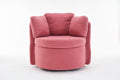 029 Teddy Fabric Swivel And Storage Chair With Back Cushion For Living Room,Dark Pink Dark Pink Primary Living Space Modern Foam Teddy