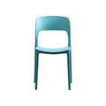 Katherina Injection Molding Pp Chair Set Of 2 Teal Polypropylene