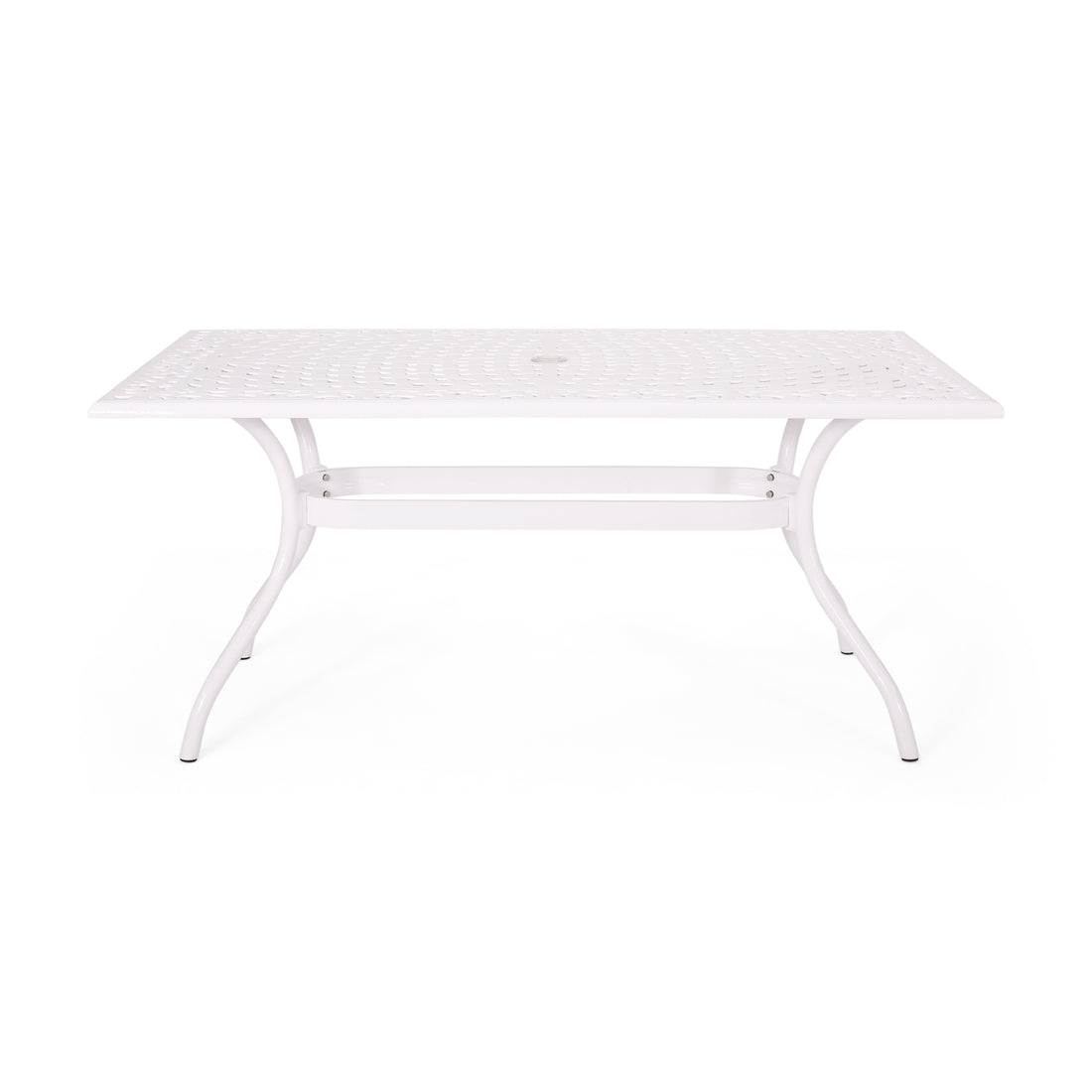 Phoenix Rectangle Table White Aluminium