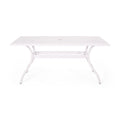 Phoenix Rectangle Table White Aluminium