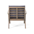 Temecula Club Chair Dark Grey Acacia Wood