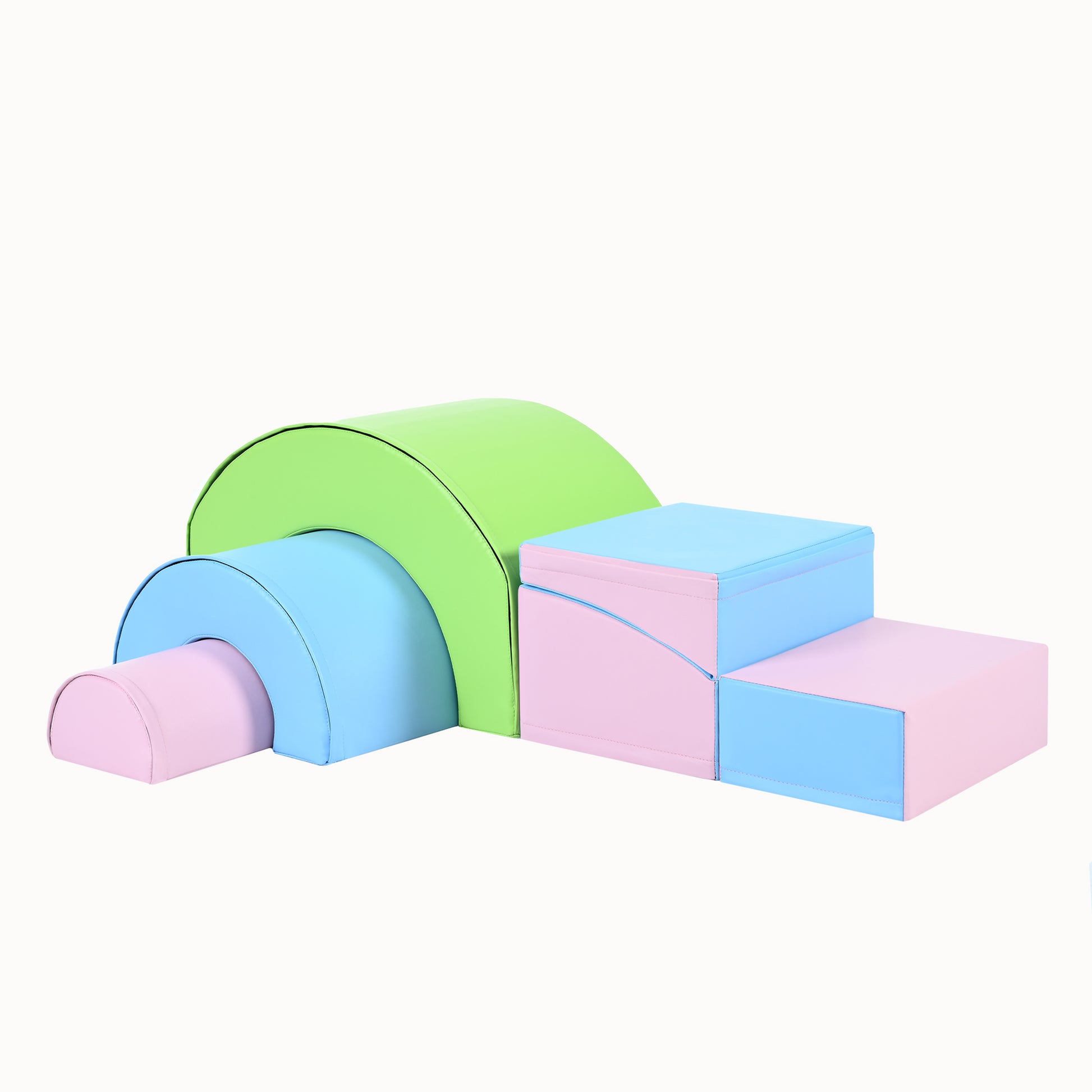 5 Piece Kids Climbing Toys For Toddlers, Foam Climbing Blocks For Babies, Kids Crawling And Climbing Indoor Active Play Structure Colorful Under 50 Lbs Cute Foam 1 To 2 Years Pu Indoor