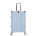 Luggage Sets Expandable Aluminum 20 24 28 Inch Three Model Set, Stylish Suitcase With Aluminum Frame Password Lock, Suitable For Travel Suitcases And Suitcases Blue Contemporary Aluminum