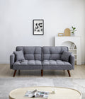 Sofa Bed Sleeper, Large Size, Usb Charging Port, Chenille Fabric Folding Futon Recliner For Living Room Furniture Apartment Bedroom Office Small Spaces Dark Gray Brown Chenille Wood Primary Living Space Medium Soft Tufted Back Modern Rubberwood Square
