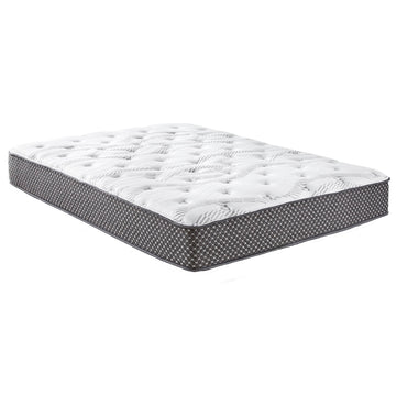 10" Quilted Hybrid King Mattress, Medium Firm Black White Foam Spring King