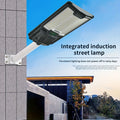 Solar Street Lights Outdoor, Parking Lot Lights With 181Pcs Led Beadsip65 Waterproof Solar Flood Lights, Dusk To Dawn Solar Lights For Garden, Street Side Road,Courtyard Villa,City Square Black White Modern,Sporty,Vintage Metal