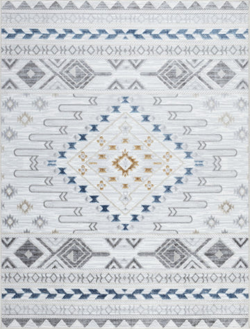 Legacy Gc Cam8001 Multi 7 Ft. 10 In. X 9 Ft. 10 In. Area Rug White Polyester