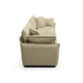 3 Piece Comfortable Oversized Sectional Sofa, One Single Sofa And One 2 Seater Sofa And One 3 Seater Sofa ,Tan Corduroy Deep Seat Sofa Tan Corduroy 6 Seat