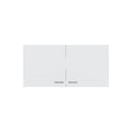 Napoles Wall Cabinet, Two Shelves, Double Door White Wall Mounted 1 2 Shelves White Kitchen Wall Mounted Particle Board