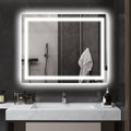 Homcom Led Bathroom Mirror With Lights, 39