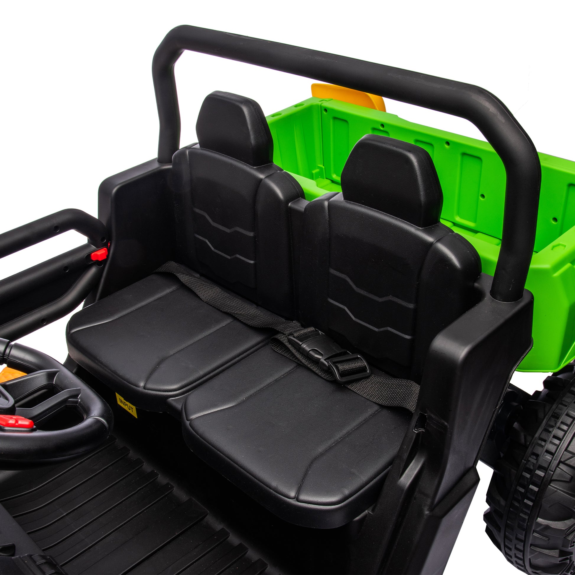 24V Ride On Truck 2 Seater Ride On Utv With 2X200W Motor Ride On Dump Truck With Dump Bed Shovel Ride On Car With Remote Control Electric Vehicle With Non Slip Tyre For Boys Girls Green Plastic