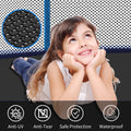 10Ft Outdoor Toddler Trampoline With Enclosure Safety Net Jumping Fun Trampoline, Heavy Duty Jump Pads, Spring Loaded For Children And Adults, Gifts For Boys Girls Blue Garden & Outdoor Iron