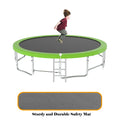 15Ft For Kids Children With Safety Enclosure Net Outdoor Backyards Large Recreational Trampoline Green Metal