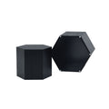 Coffee Tables,Mdf With Ash Oak Walnut Veneer Side Table Coffee Table End Table Nesting Table Set Of 2 For Living Room,Office,Bedroom,Black Oak, 2Colors Black Primary Living Space Modern Coffee & End Tables Mdf