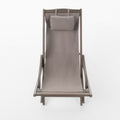 Nikki Beach Sling Chair Grey Set Of 2 Grey Wood