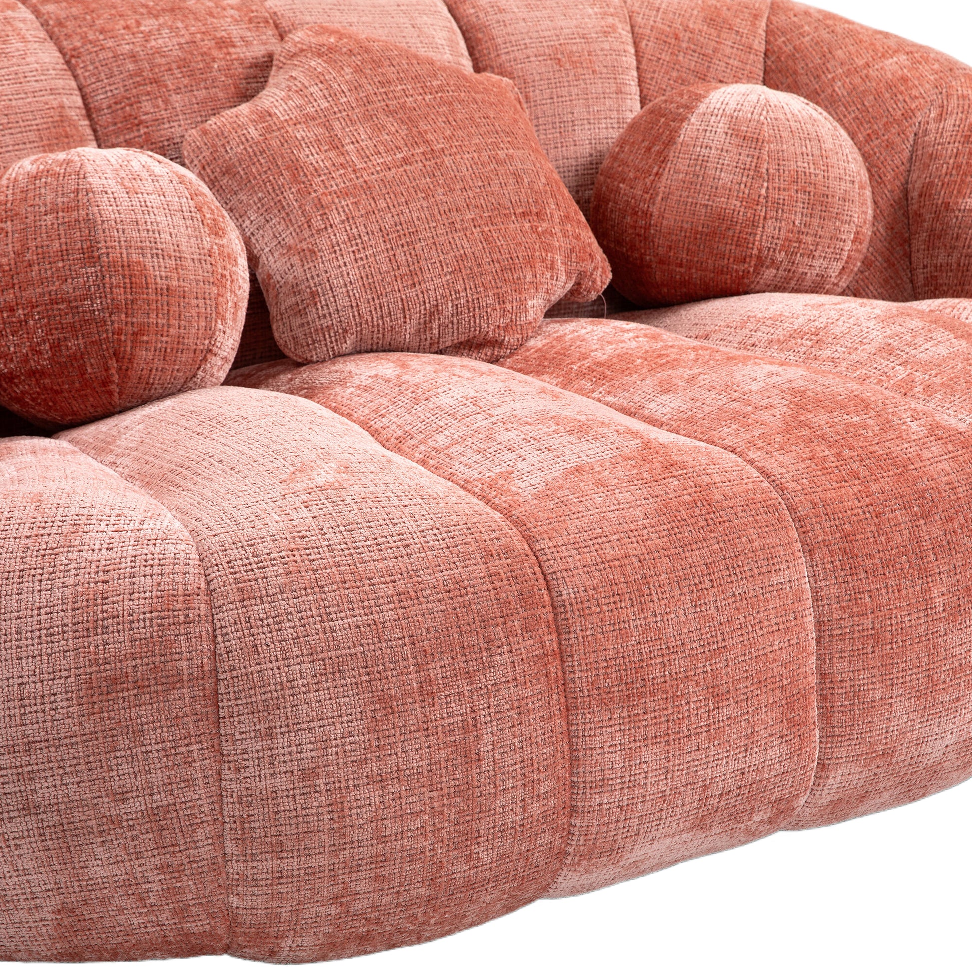 Coolmore Bean Bag Sofa Lazy Sofa Durable Comfort Lounger High Back Bean Bag Chair Couch For Adults And Kids, Indoor & Outdoor, Accent Floor Soft Lounge Chair Pink Chenille Pink Primary Living Space