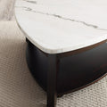 Francies 3 Piece Table Set White Marble White Marble
