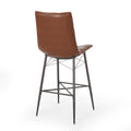 Bar Stool Light Brown Pu