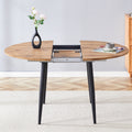 With A Clever Retractable Mechanism, The Mdf Table Top And Black Metal Legs And Has A Smooth And Delicate Surface. The Unique Look Creates The Sleekof A Modern Home. Wood Mdf Metal