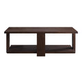 Walnut Coffee Table With Straight Leg Walnut Primary Living Space Poplar Rectangular Shelves Coffee & End Tables Rectangular Wood Sled