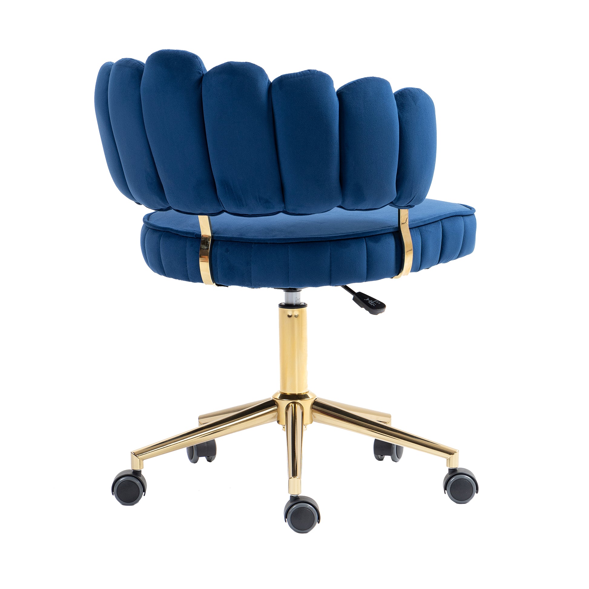 Coolmore Velvet Home Office Desk Chair, Modern Cute Computer Chair, Wheels Swivel Height Adjustable Swivel Task Chair For Home Office Navy Velvet Navy Primary Living Space Foam Velvet