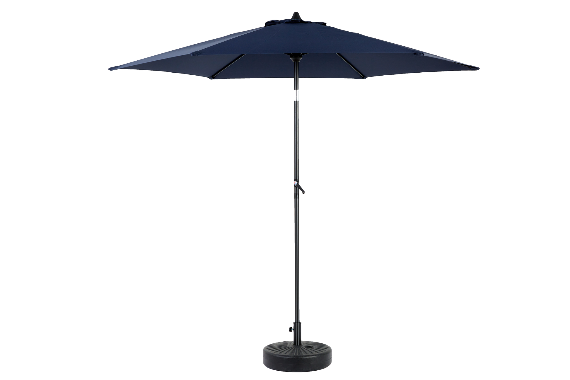 9Ft Outdoor Patio Umbrella Outdoor Table Umbrella With Push Button Tilt And Crank, Market Umbrella 6 Sturdy Ribsdeck, Backyard, Pool Base Not Included Navy Blue Navy Blue Garden & Outdoor Steel