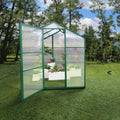 Newly Marketed Gain Height Windproofaluminum Greenhouse 6X8 Ft Polycarbonate Greenhouse Raised Base And Anchor Aluminum Heavy Duty Walk In Greenhouses For Outdoor Backyard In All Season Green Aluminium Alloy