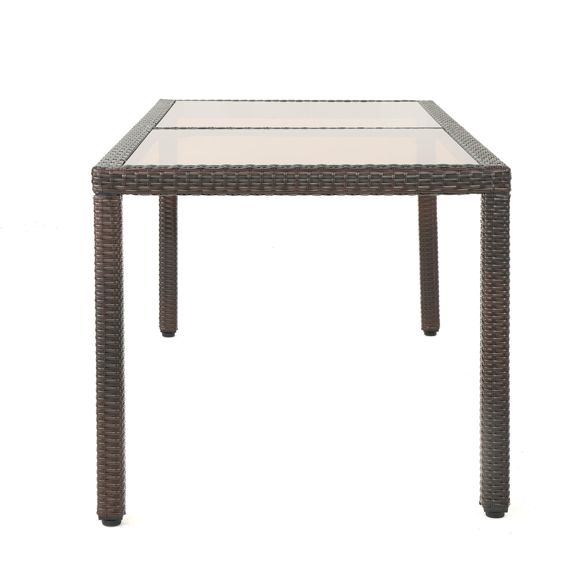 San Pico 68" Dining Table Brown Multi Rattan