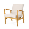 Club Chair Ivory Fabric