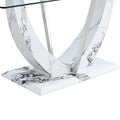 Table And Chair Set, Large Modern Rectangular Glass Table, Can Accommodate 6 8 People, Equipped With A 0.39 Inch Tempered Glass Tabletop And Mdf Table Legs.Paired With Comfortable And Soft Chairs. Gray Mdf Glass