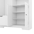 Multi Functional Hall Tree With Storage Shelves Drawers And Cabinet, Elegant Hallway Shoe Cabinet With Bench, Modern Coat Rack With Hooks For Hallway Entryways, White Soft White Particle Board Mdf