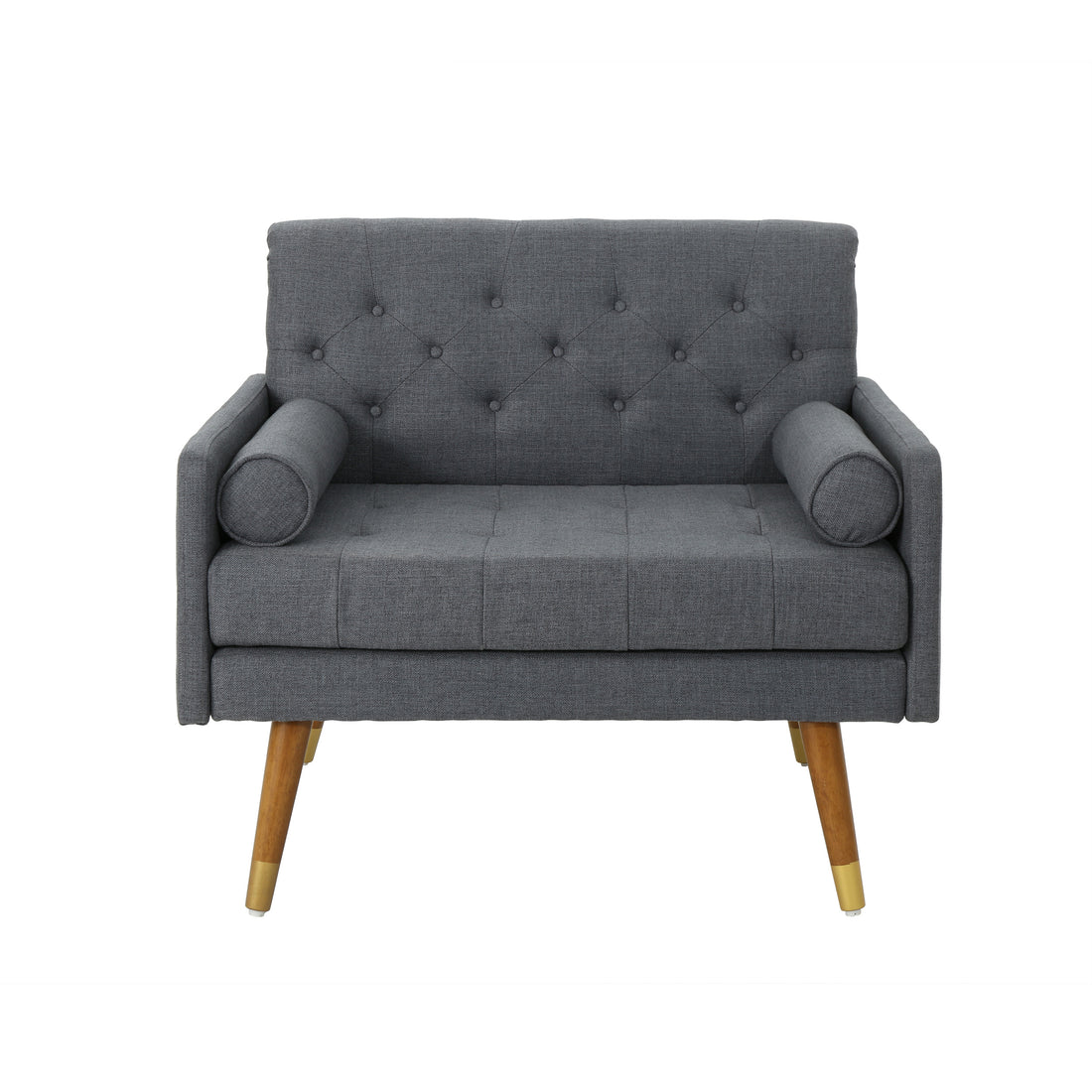 Club Chair Dark Grey Fabric