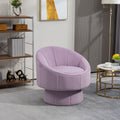Mid Century Modern Accent Chair With Wood Frame, Upholstered Swivel Chair For Living Room Chairs With Waist Cushion, Reading Armchair For Bedroom Sunroom Purple Bedroom Modern Rubberwood Foam Velvet