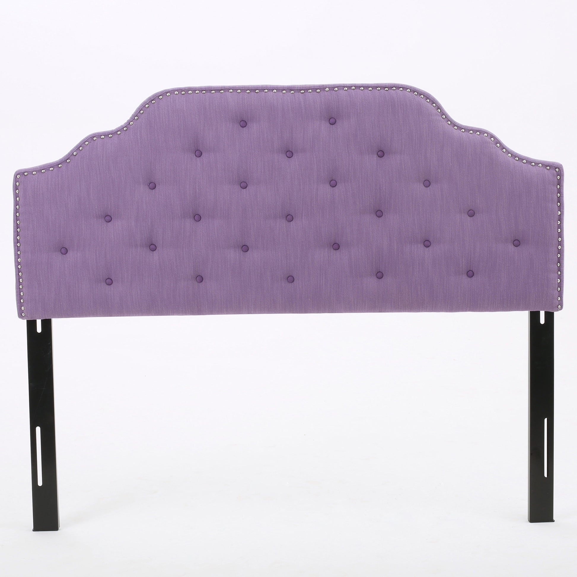 Queen&Full Sized Headboard Queen Light Purple Fabric