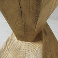 Oak Accent Table With Pedestal Oak Primary Living Space Square Cement Pedestal