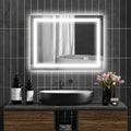 Homcom Led Bathroom Mirror With Lights, 32