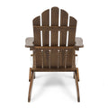 Hollywood Foldable Adirondack Chair Dark Brown Wood