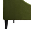 Aspen Vertical Tufted Headboard Platform Bed Set, King, Olive Green Performance Velvet King Olive Green Wood Foam Velvet Velvet