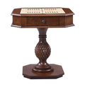 Cherry Game Table With Pedestal Base Cherry Primary Living Space Wood Plastic