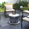 Outsunny Smokeless Fire Pit With Fireproof Mat, 20