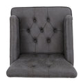 Harrison Tufted Club Chair Slate Microfiber 1 Seat