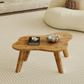 Modern Minimalist Wood Color Table Top. Solid Wood Legs, Cloud Shape To Give You A Experience, Computer Desk. The Game Table. Suitable For Dining And Living Rooms. Wood Mdf
